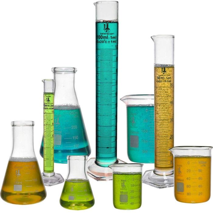 Graduated cylinders and volumetric flasks are designed to be heated